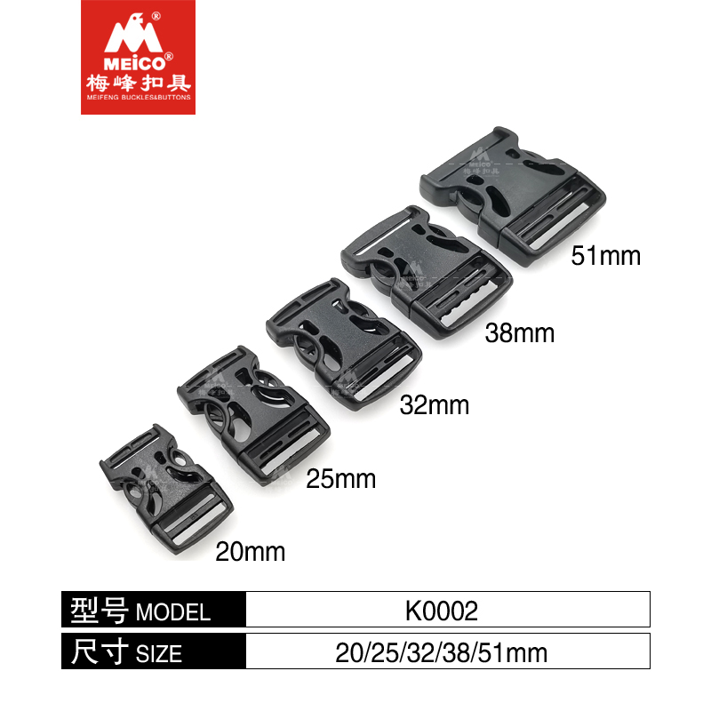 Plastic Quick Release Buckles with four holes