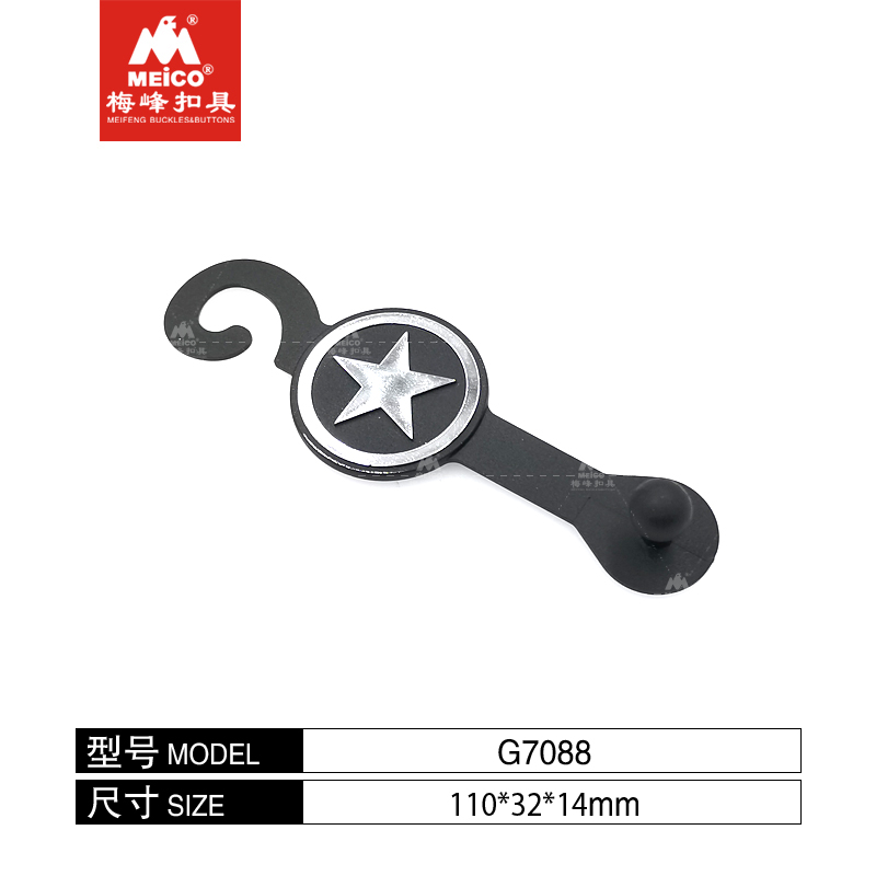 Plastic Star Hanger Hook With Colour Print