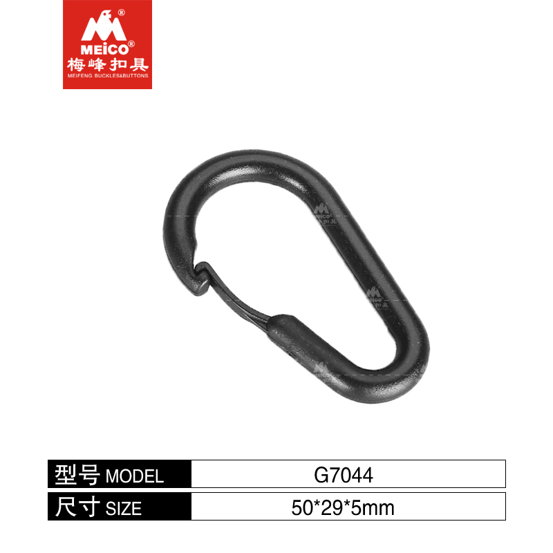 Plastic Carabiner Clip Non Spring Snap Hook