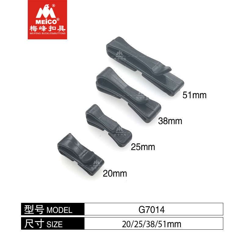 Plastc Webbing Hook Slide Clips