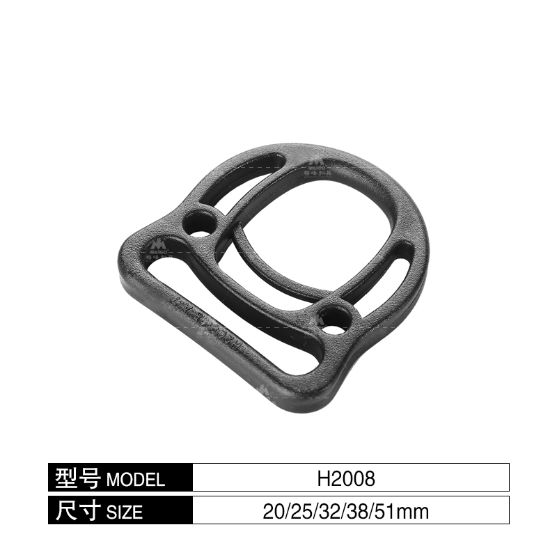 Plastic Flower D-shaped Ring Buckle