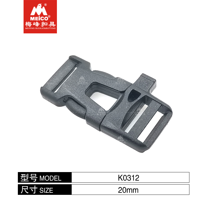 Durable Whistle Hiking Plastic Buckle