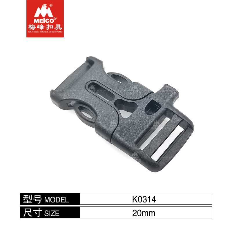 Outdoor Plastic Whistle Buckle