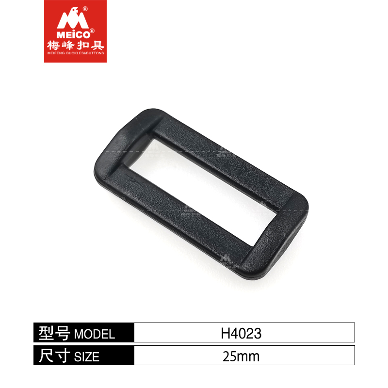 Popular Heavy Metal Plastic Retangle Buckle Ring