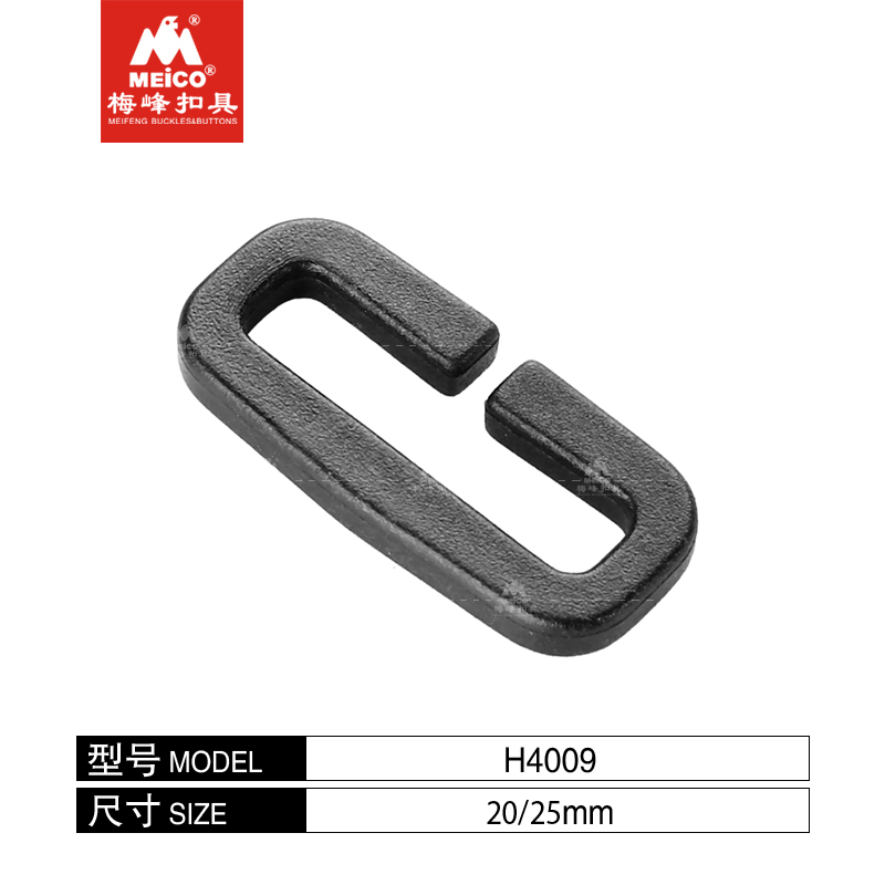 Open Mouth Plastic Retangle Buckle