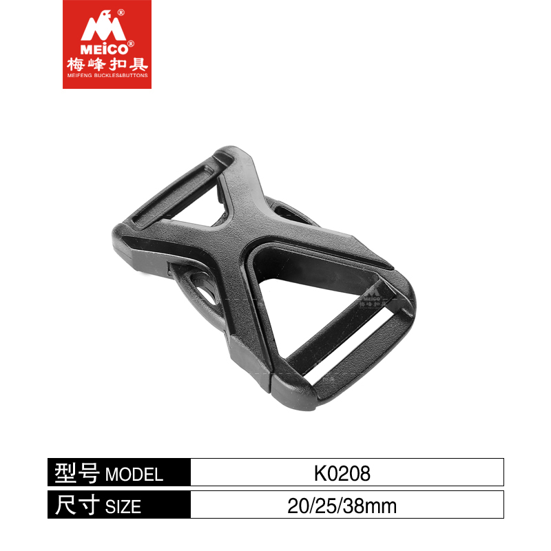 Single Adjust X-Shaped Plastic Buckle