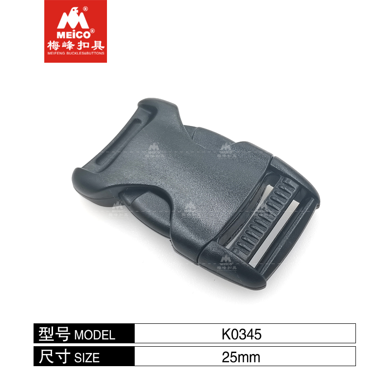 China Meico Multi-size Plastic Buckle For Backpack